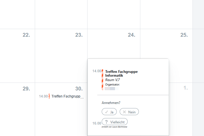 Termineinladung in eingeldenem Kalender.png